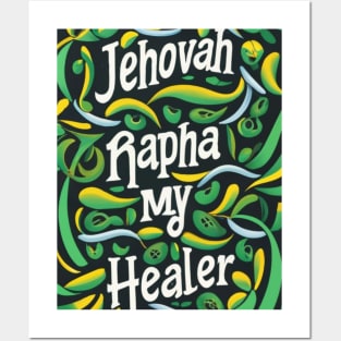 JEHOVAH RAPHA GREEN RIBBON WITH A TOUCH OF YELLOW Posters and Art